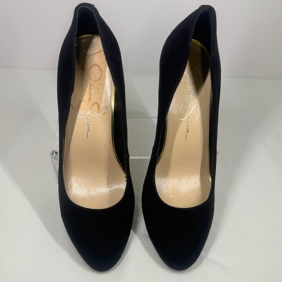 Jessica Simpson black Suede Heels women's size 6.5M - Picture 2 of 12